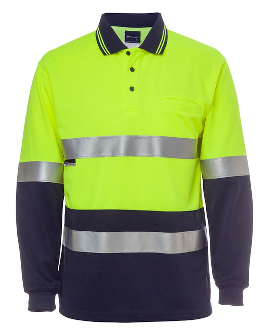JB's Hi Vis L/s (D+N) Traditional Polo - 6HVSL