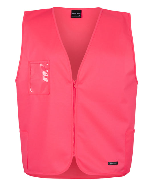 JB's Hi Vis Zip Safety Vest - 6HVSZ