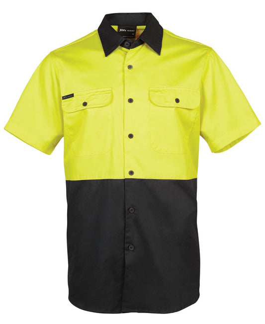 JB's Hi Vis S/S 150g Work Shirt - 6HWSS
