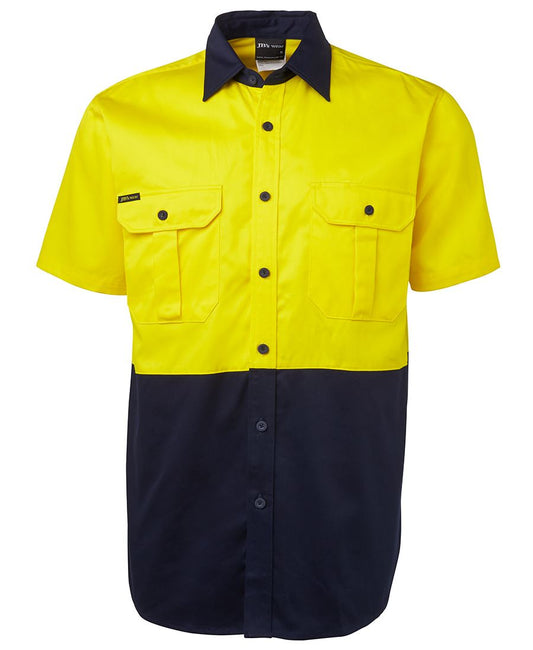 JB's Hi Vis S/S 190g Work Shirt - 6HWS