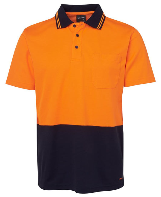 JB's Hi Vis Non Cuff S/s Cotton - 6NCCS