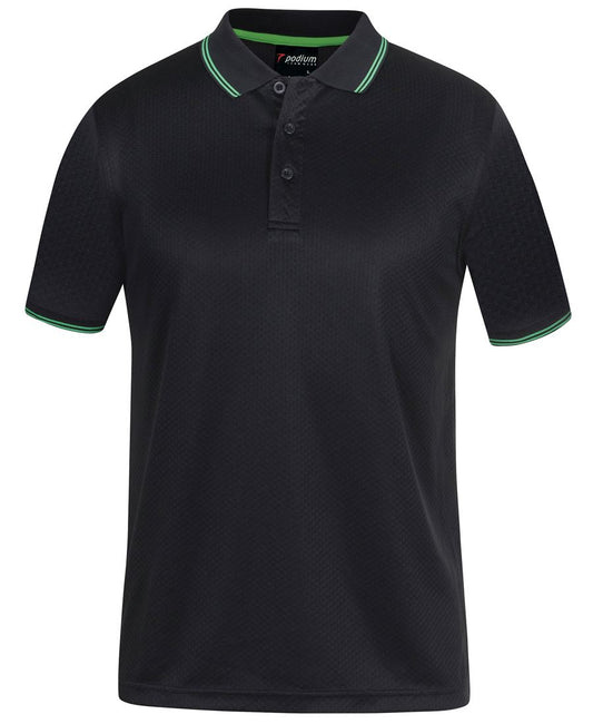 Podium Jacquard Contrast Polo - 7JCP