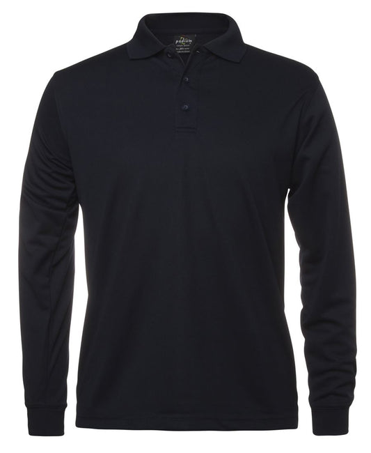 Podium Long Sleeve Poly Polo - 7SPL