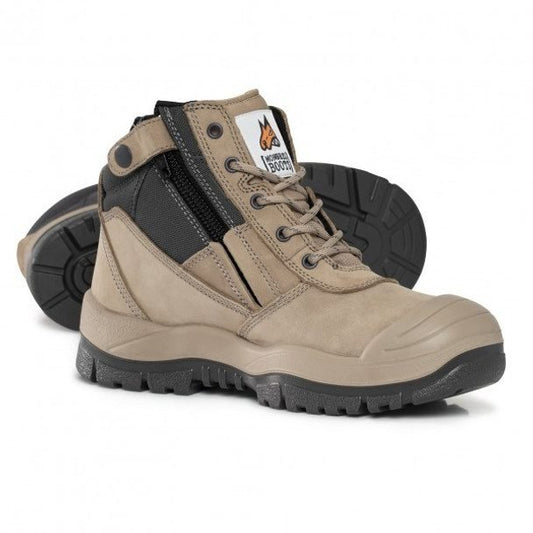 Mongrel Zip Side Safety Boot With Scuff Stone - 461060