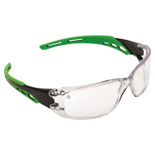 Pro Choice 9180 Cirrus Green Arms Safety Glasses Clear A/F Lens sold by Kings Workwear at www.kingsworkwear.com.au