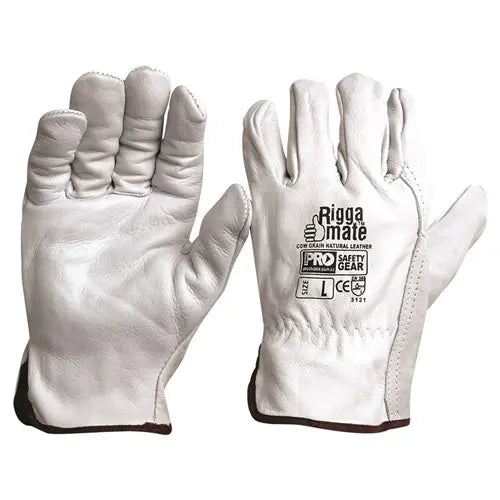 Pro Choice CGL41N Riggamate Natural Cowgrain Gloves sold by Kings Workwear at www.kingsworkwear.com.au