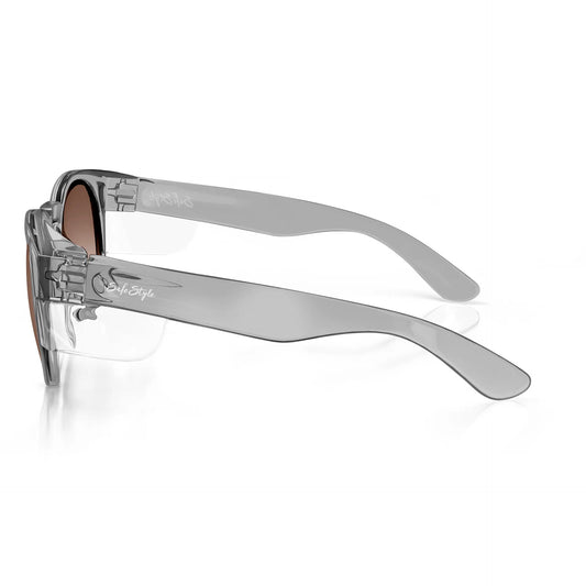 Safestyle - Cruisers Graphite Frame Brown Polarised Lens Safety Glasses CRGBRP100