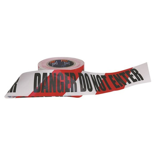 Pro Choice® Barricade Tape - 100m x 75mm DANGER DO NOT ENTER Print DDNET10075 PK5