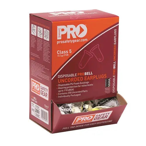 Pro Choice EPYU Disposable Uncorded Earplugs Box of 200 sold by Kings Workwear at www.kingsworkwear.com.au