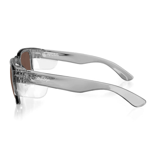 Safestyle - Fusions Graphite Frame Brown Polarised Lens Safety Glasses - FGBRP100