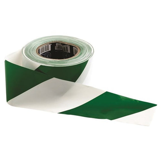 Pro Choice® Barricade Tape - 100m x 75mm Green & White GW10075 PK OF 5