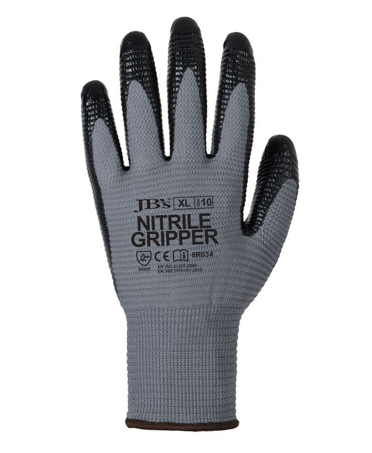 8R034 - JB's Nitrile Gripper Glove (12 Pack) - JB's Wear