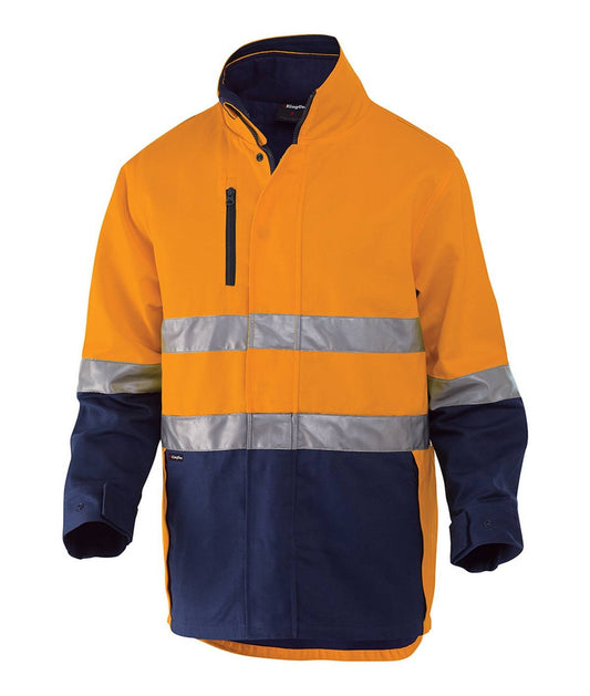 KingGee Reflective 3 in 1 Cotton Jacket - K55400 - KingGee sold by Kings Workwear www.kingworkwear.com.au