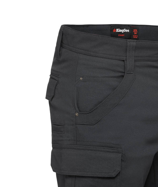 KingGee Mens Tradies Stretch Cargo Short - K69870 - KingGee sold by Kings Workwear www.kingworkwear.com.au