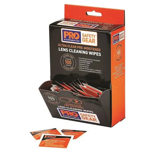 PRO CHOICE LC100AF LENS CLEANING WIPE ALCOHOL FREE 100 PACK sold by Kings Workwear at www.kingsworkwear.com.au