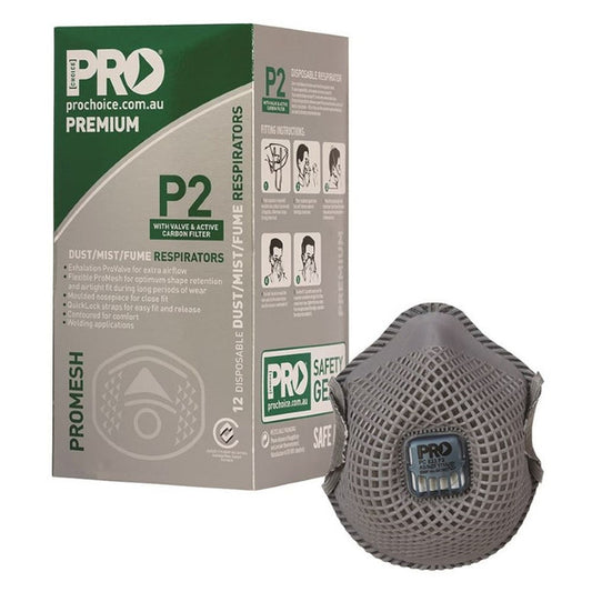 PRO CHOICE Dust Masks Promesh P2+Valve+Carbon PC823