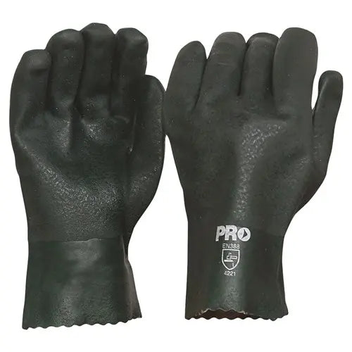 Pro Choice PVC27DD 27cm Green Double Dipped PVC Gloves Large sold by Kings Workwear at www.kingsworkwear.com.au