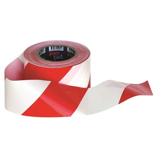 Pro Choice® Barricade Tape - 100m x 75mm Red & White RW10075 5PK