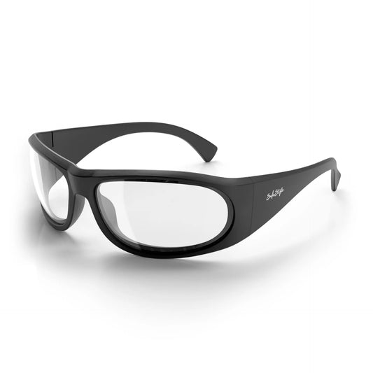 Safestyle - Sonics Matte Black Frame Clear Lens Safety Glasses - SMBC100