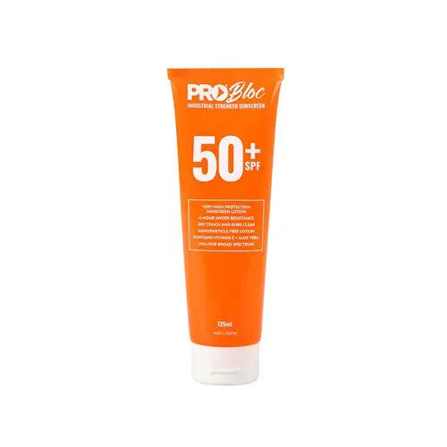 Pro Choice SS125-50 Probloc 50+ Sunscreen 125ml sold by Kings Workwear at www.kingsworkwear.com.au