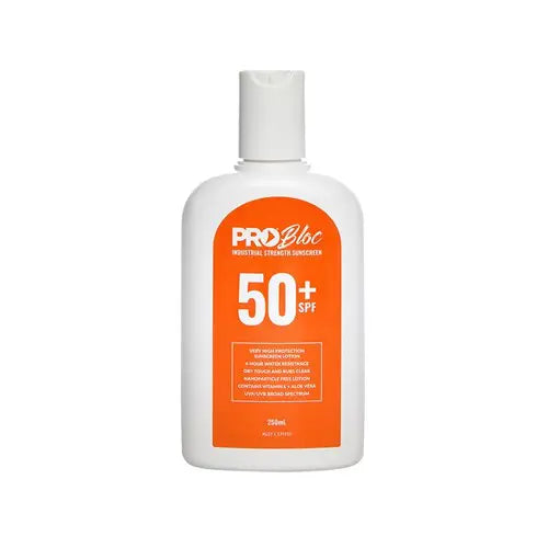 Pro Choice SS250-50 Probloc 50+ Sunscreen 250ml sold by Kings Workwear at www.kingsworkwear.com.au