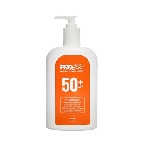 Pro Choice SS500-50 Probloc 50+ Sunscreen 500ml sold by Kings Workwear at www.kingsworkwear.com.au