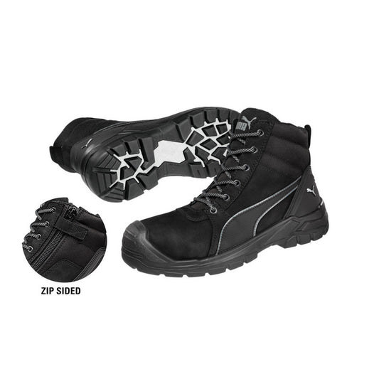 PUMA 630797 TORNADO BLACK ZIP SIDE COMPOSITE SAFETY BOOT