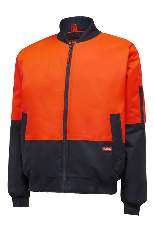 Hard Yakka Hi-Visibility 2Tone Bomber Jacket - Y06670 - Hard Yakka sold by Kings Workwear www.kingworkwear.com.au