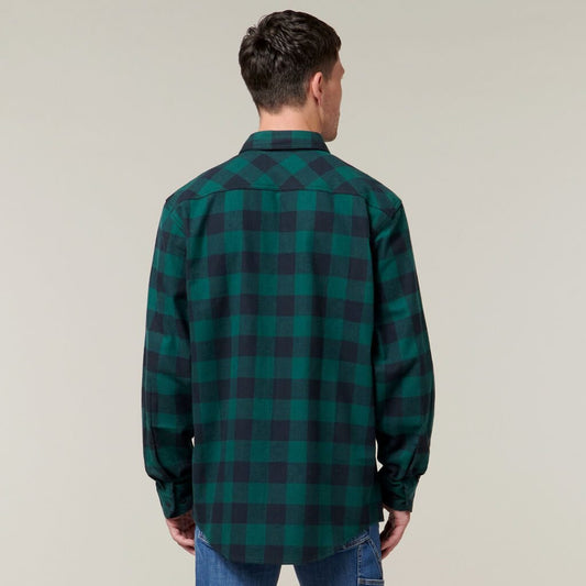 Hard Yakka Foundations Check Flannel Long Sleeve Shirt - Y07295 - Hard Yakka sold by Kings Workwear www.kingworkwear.com.au