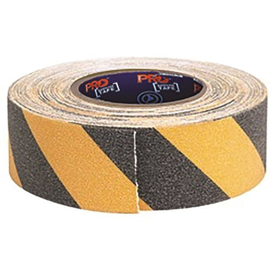Pro Choice® Self Adhesive Non Slip Hazard Tape Yellow & Black. 18m x 50mm YB1850-NS