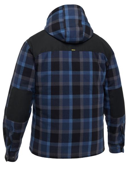 Bisley - Contrast Check Zip Front Hoodie- BJ6703