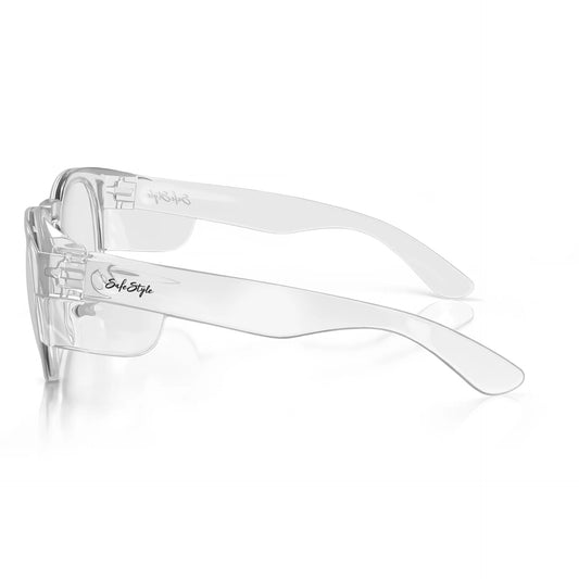 Safestyle - Cruisers Clear Frame Clear Lens Safety Glasses - CRCC100