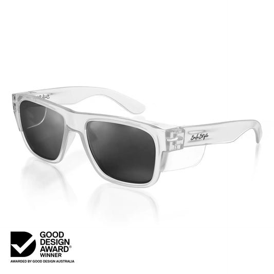 Safestyle -Fusions Clear Frame Polarised Lens Safety Glasses - FCP100