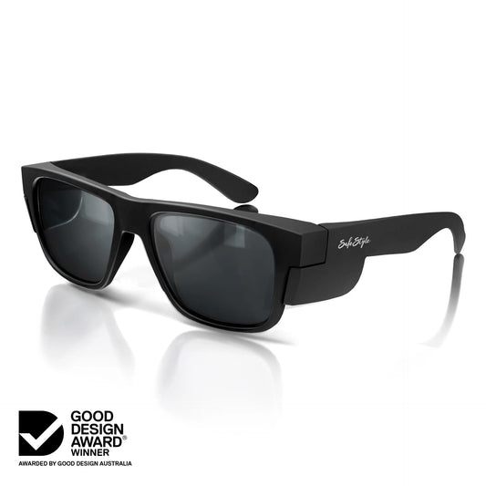 Safestyle - Fusions Matte Black Frame Polarised Lens Safety Glasses - FMBP100