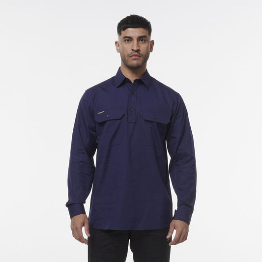 KingGee Workcool Vented Closed Front Shirt Long Sleeve - K14033