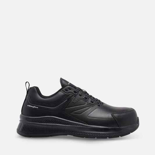 KingGee Men's Hyper-Tec Leather Lace up- Black K26495