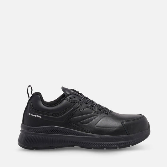 KingGee Women's Hyper-Tec Leather Lace up - Black K26498