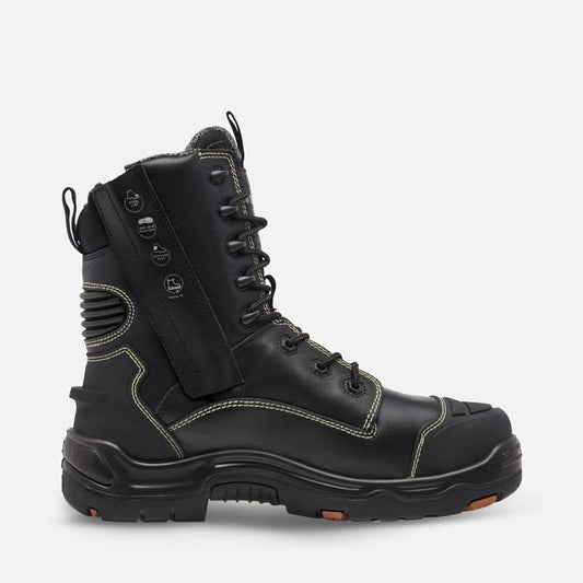 Kinggee ONYX 8Z Puncture-Resistant Work Zip Boot - Black K27996