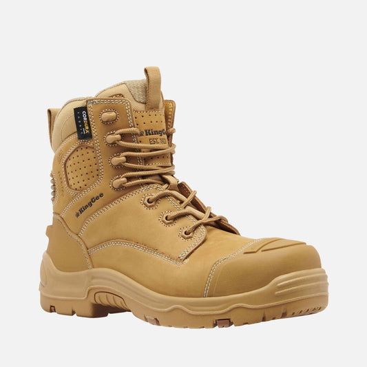 Kinggee ONYX 6Z Puncture-Resistant Work Boot Zip- Wheat K27999