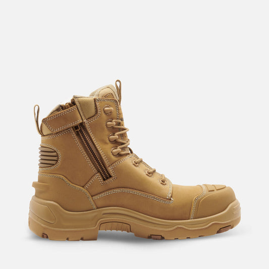 KingGee ONYX 6CZ Composite Toe Zip Work Boot - Wheat K28001