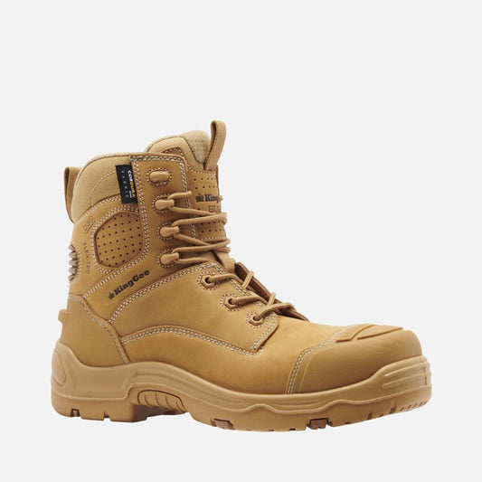 KingGee ONYX 6CZ Composite Toe Zip Work Boot - Wheat K28001