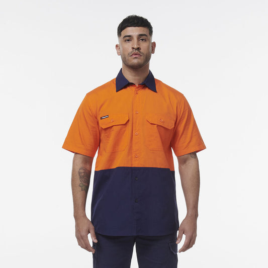 KingGee Workcool Vented Spliced Short Sleeve Shirt - K54008