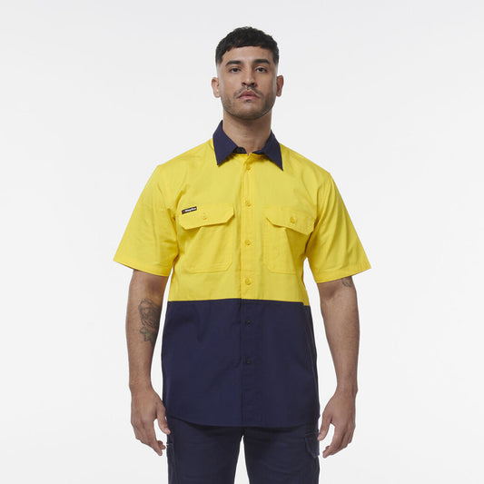 KingGee Workcool Vented Spliced Short Sleeve Shirt - K54008