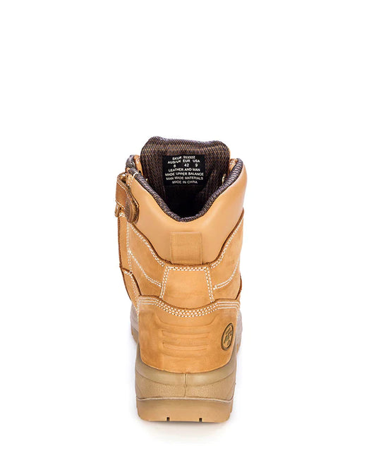 55-332Z 150MM WHEAT ZIP SIDED BOOT sold by Kings Workwear www.kingsworkwear.com.au