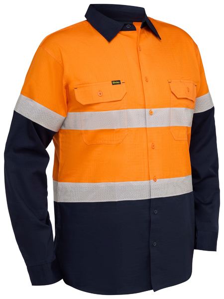 Bisley - Taped Hi Vis Ripstop Vented Shirt - BS6495T