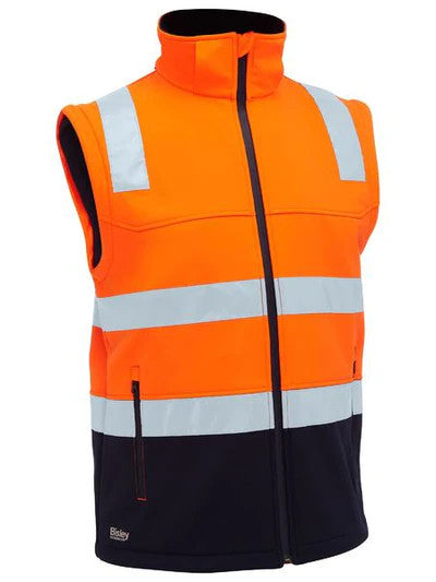 BJL6078T - Womens Taped Two Tone Hi Vis 3 in 1 Soft Shell Jacket - Bisley