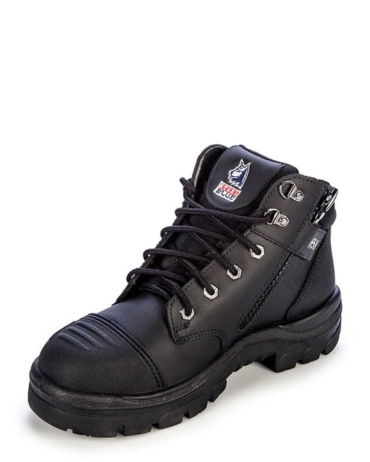 Steel Blue - Parkes Zip Scuff Cap Safety Boot - Black - 312658