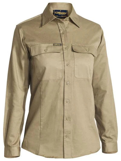 Bisley BL6339 Womens Drill L/S Shirt
