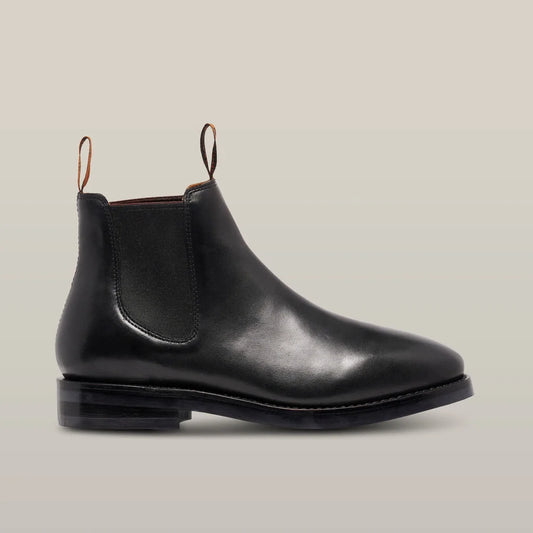 Mustang Signature Pull-up Leather Boot - Black- Y61061