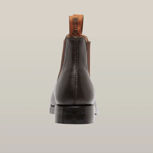 Mustang Signature Pull-up Leather Boot - Brown -